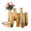 Opulent Gold Accent Vases