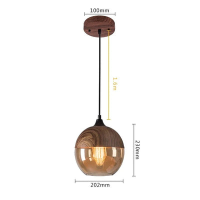 Oak Styled LED Ceiling Light