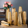 Opulent Gold Accent Vases