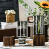 Rustic Bamboo Glass Vase