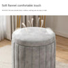 Luxury Suede Makeup Stool