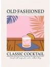 old fashion cocktail canvas