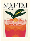 Mai Tai cocktail canvas