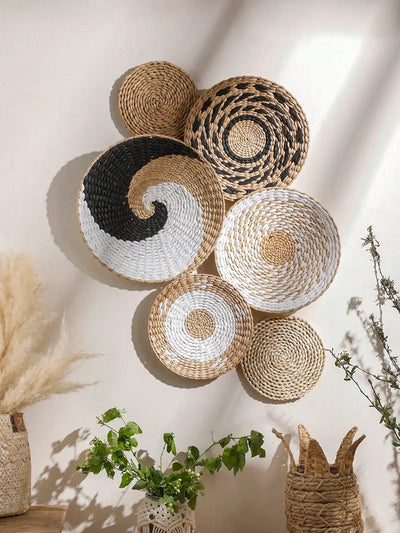 Boho Handmade Rattan Wall Art