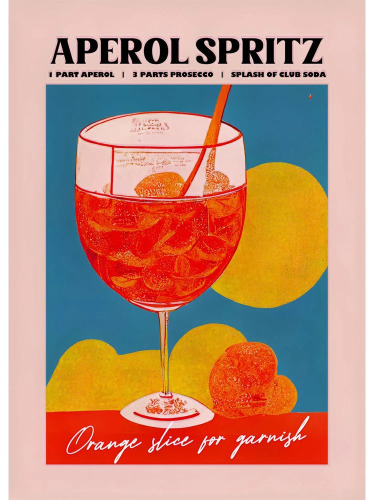 canvas, cocktail, aperol