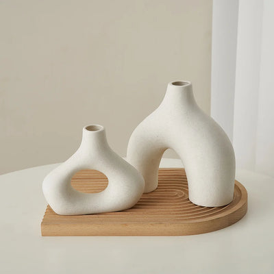 Set of 2 Scandi Style Vases