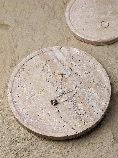 Travertine Stone Vanity Tray